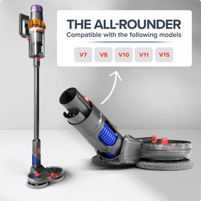 Electric mop attachment compatible with Dyson