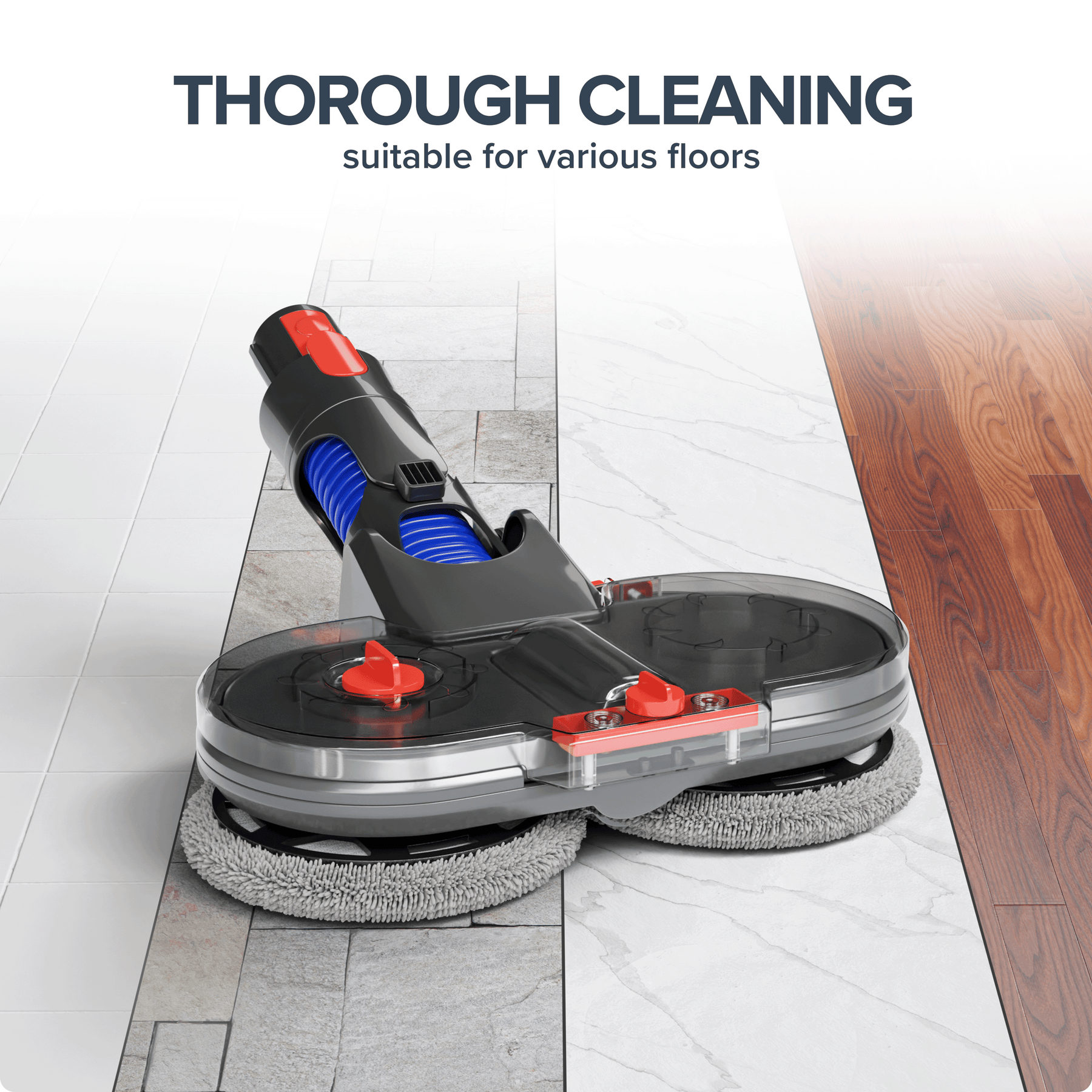 Electric mop attachment compatible with Dyson